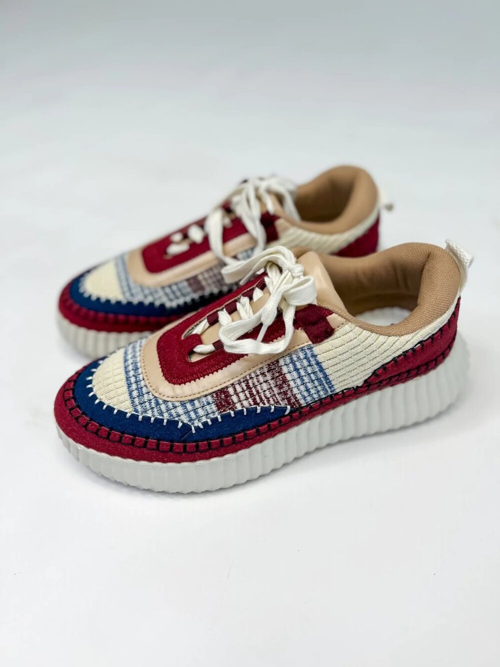 Adventure Awaits – Corkys Burgundy Multi Retro Sneaker